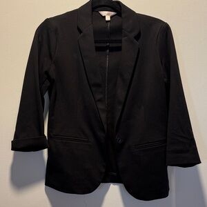 LC Lauren Conrad Classic Black Blazer